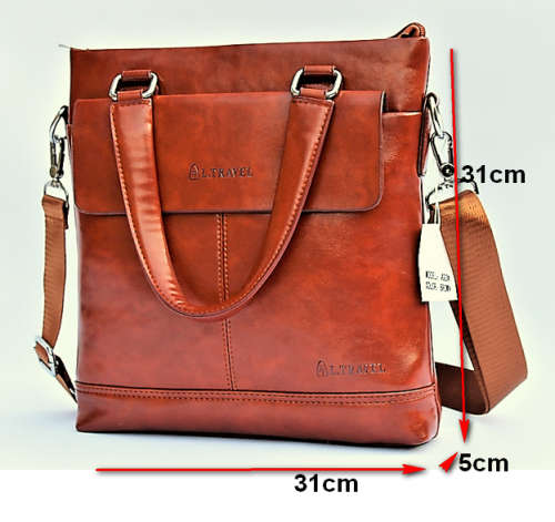Classic!!!High Quality Large Capacity Messenger Bag in Brown