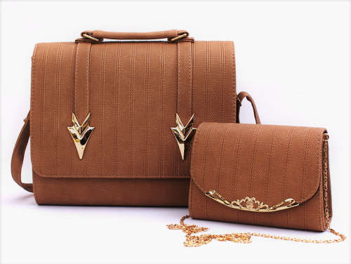 Trendy 2 in 1 Handbag Set