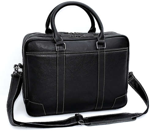 100%  Full Grain Genuine Leather Large Capacity Briefcase Bag