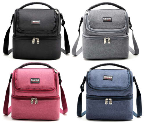 8L Double Layer Thermal Insulated Lunch Bag