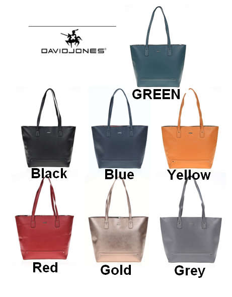 David Jones  Large Tote Handbag - Available in 6 Colors