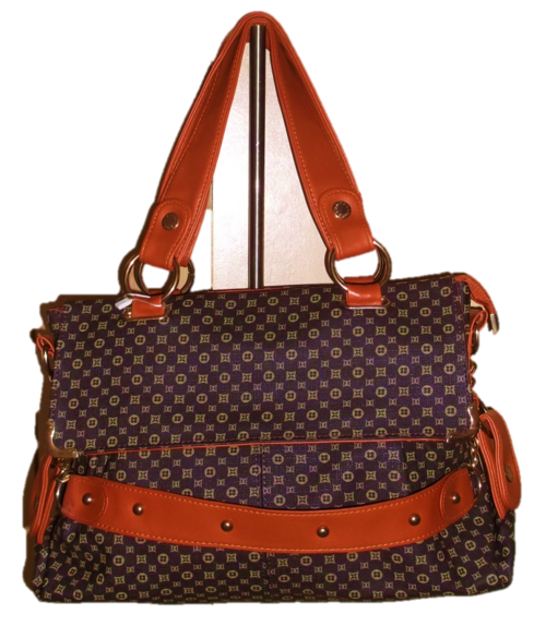 Gorgeous High Fashion Monogram Bag (Brown & Tan)