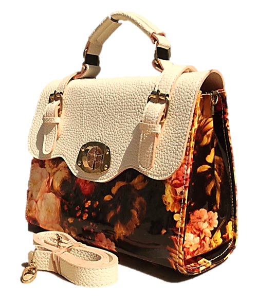 Stunning New Arrival - Floral Patent Handbag