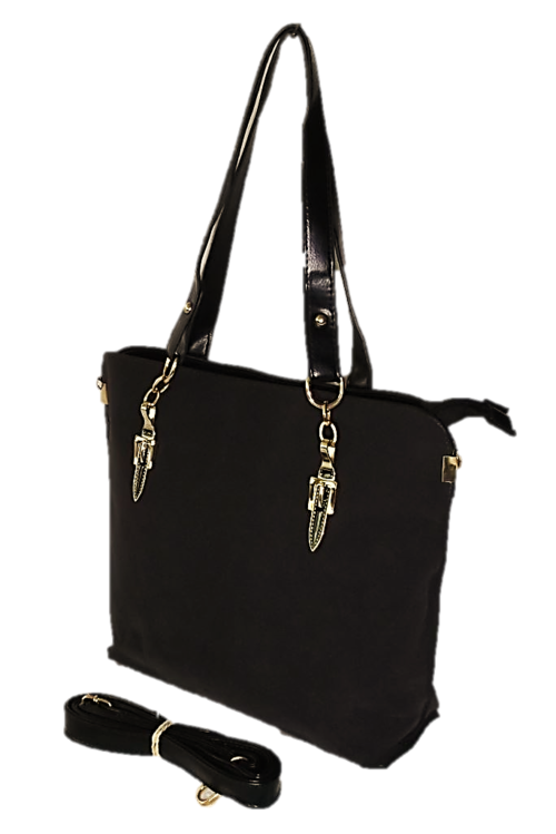 Gorgeous Charcoal Grey Suede Handbag