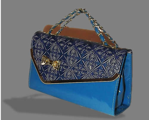 "SIMPLY STUNNING! New Arrival !!! Gorgeous Glamorous Handbag in Blue