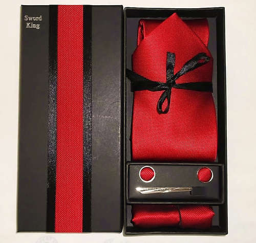 Stunning Tie Set in Ravishing  Red