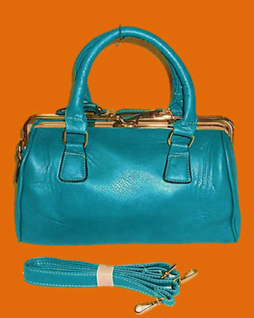 GORGEOUS HANDBAG IN BREATH- TAKING BLUE
