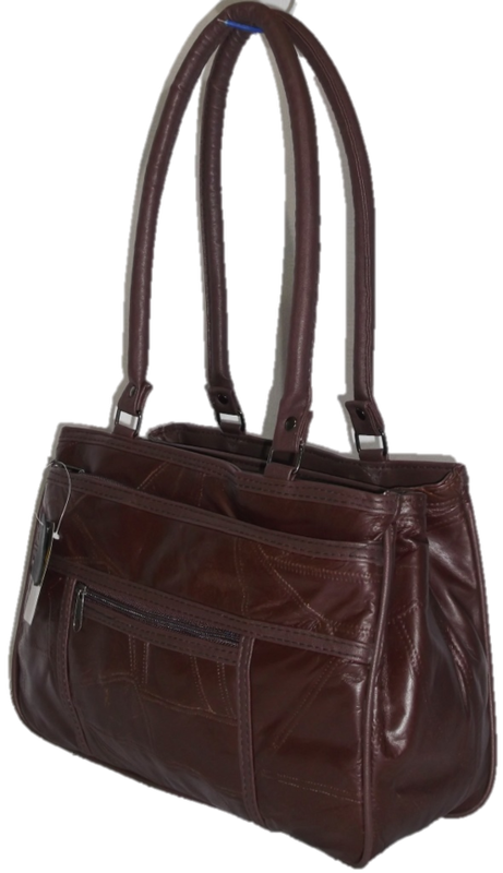 BRAND NEW!!! Genuine Leather Handbag in Beautiful Burgandy Brown