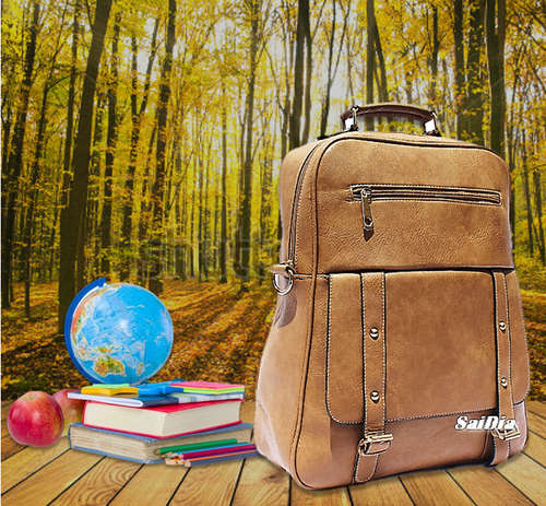 TRENDY BACKPACK IN BROWN