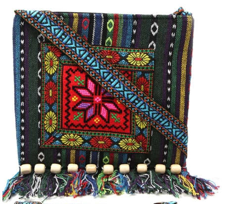 Embroidered Tassel  Shoulder Tote Handbag