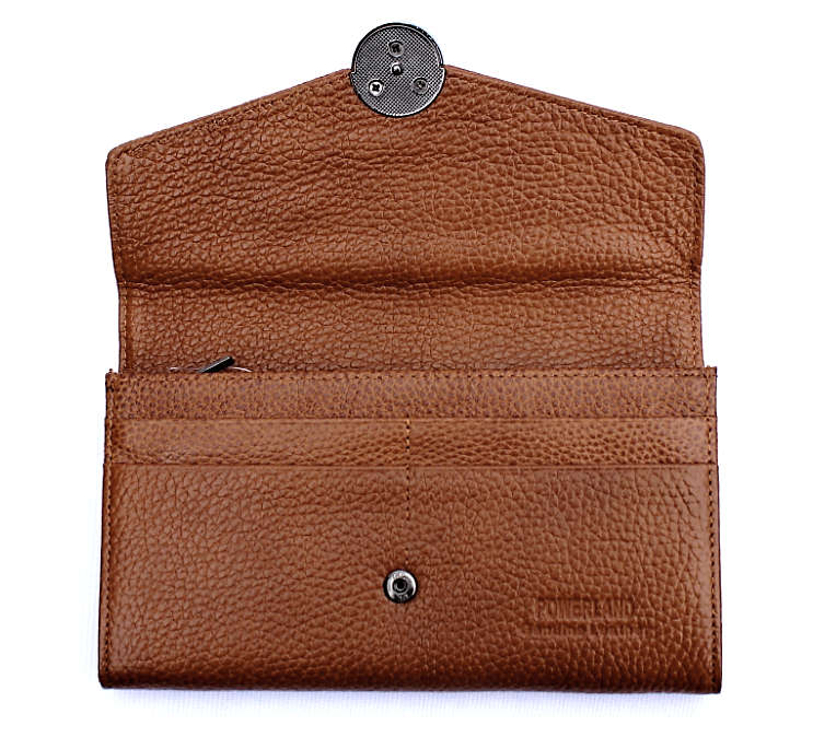 Ladies Genuine Leather Wallet in Black or Brown