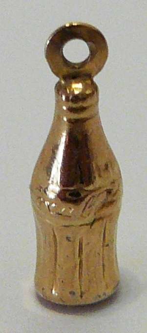 9 ct Gold Charm - Coca Cola Bottle