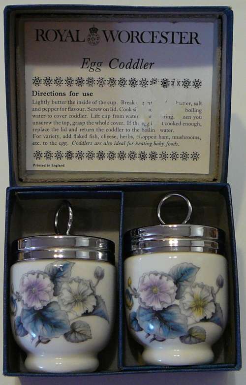 A Pair of Royal Worcester Egg Coddlers