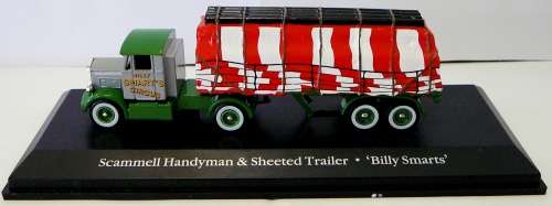 The Greatest Show On Earth - Die Cast Model Scammell Handyman and Sheeted Trailer - Billy Smarts