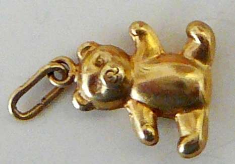 14 ct Yellow Gold Charm - The Teddy Bear