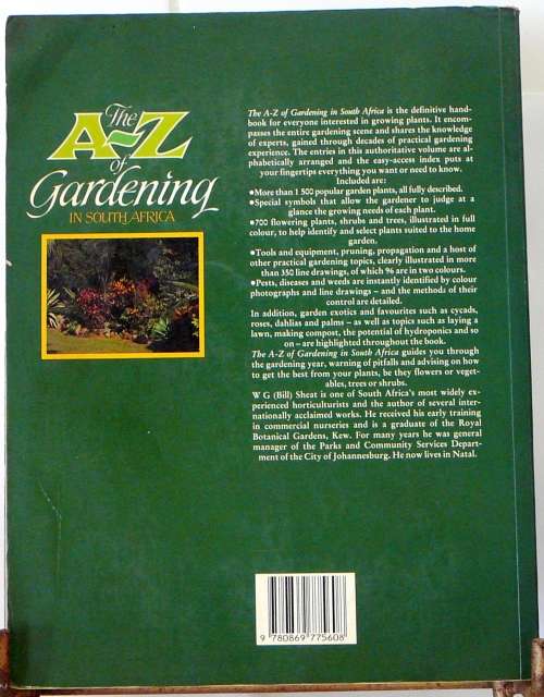 The A-Z of Gardening in South Africa by W.G. Sheat