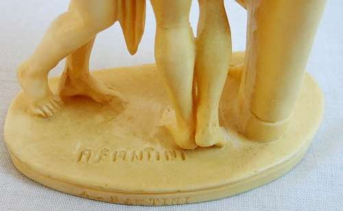 An Alabaster Carving of The Three Graces by A. Santini
