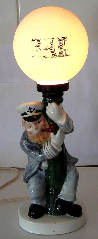Novelty Lamp - Drunken Sea Captain Holding up Lamp Post
