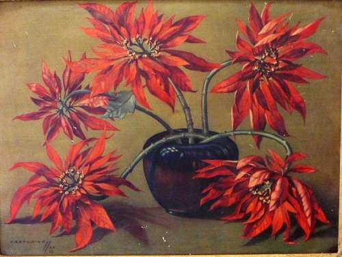 Red Poinsettia - A Tretchikoff Print