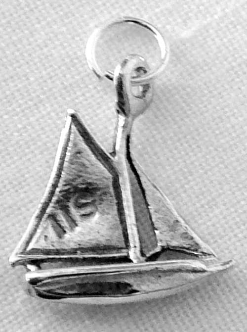 A Sterling Silver Charm - A Sail Boat