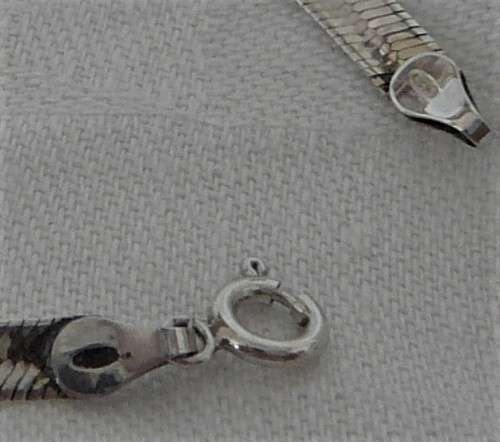 A Fine Link Sterling Silver Bracelet - Made in Italy