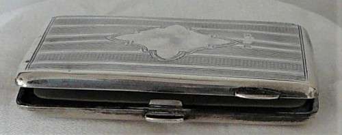 An Antique  Hallmarked Silver Calling Card Case with Pencil 1817