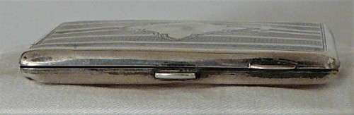 An Antique  Hallmarked Silver Calling Card Case with Pencil 1817