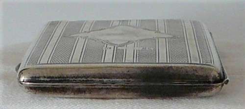 An Antique  Hallmarked Silver Calling Card Case with Pencil 1817
