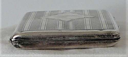 An Antique  Hallmarked Silver Calling Card Case with Pencil 1817