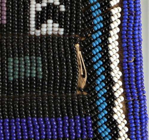 A Stunning Hand Made Glass Bead on Canvas African Wall Hanging