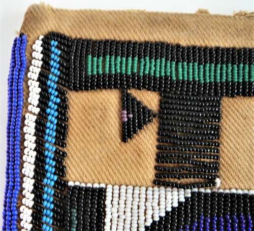 A Stunning Hand Made Glass Bead on Canvas African Wall Hanging