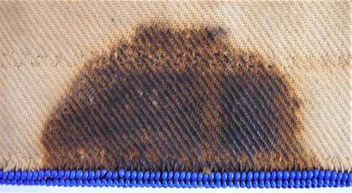 A Stunning Hand Made Glass Bead on Canvas African Wall Hanging