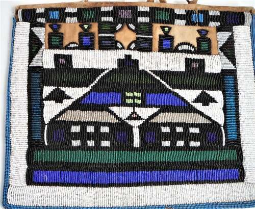 Another Stunning Hand Made Glass Bead on Canvas African Wall Hanging