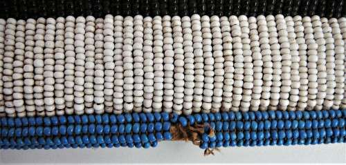 Another Stunning Hand Made Glass Bead on Canvas African Wall Hanging
