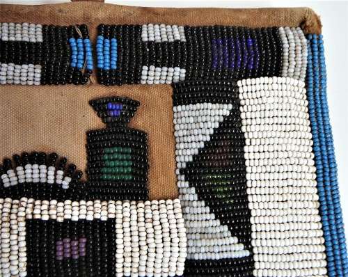 Another Stunning Hand Made Glass Bead on Canvas African Wall Hanging