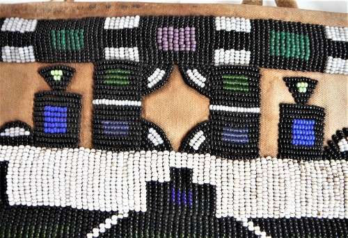 Another Stunning Hand Made Glass Bead on Canvas African Wall Hanging
