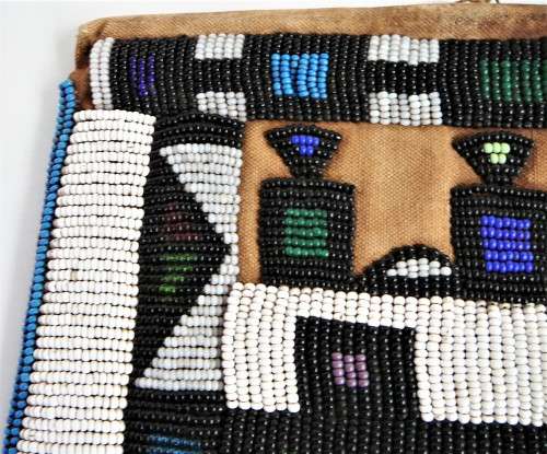 Another Stunning Hand Made Glass Bead on Canvas African Wall Hanging