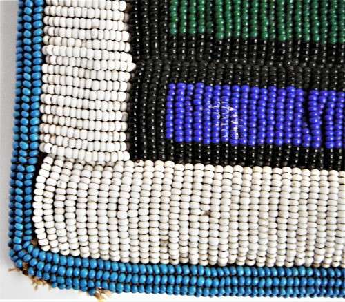 Another Stunning Hand Made Glass Bead on Canvas African Wall Hanging