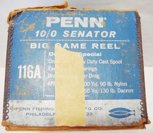 A Penn Senator  116A 10\0  'Big Game' Reel in Original Box