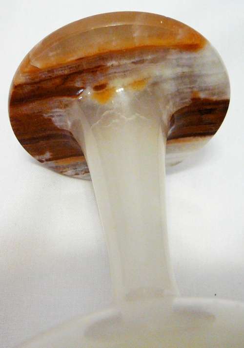 A Most Unusual Champagne Glass made of Onyx