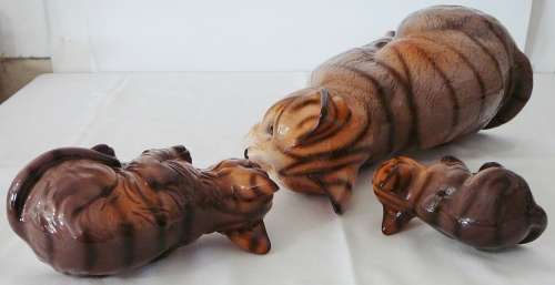 3 Adorable Tabby Cats - Elweco Japan