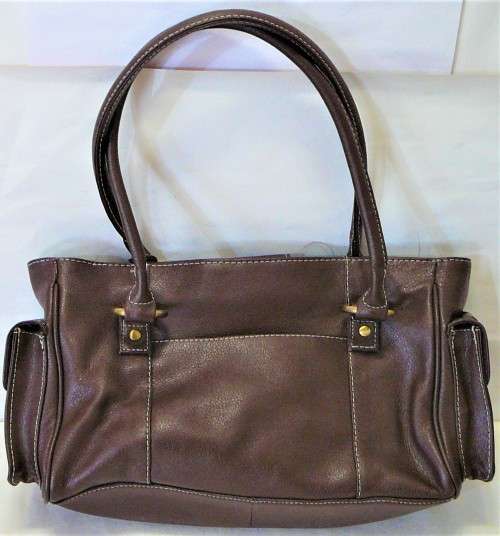 A Stylish Dark Brown Leather Handbag by Joshua Taylor