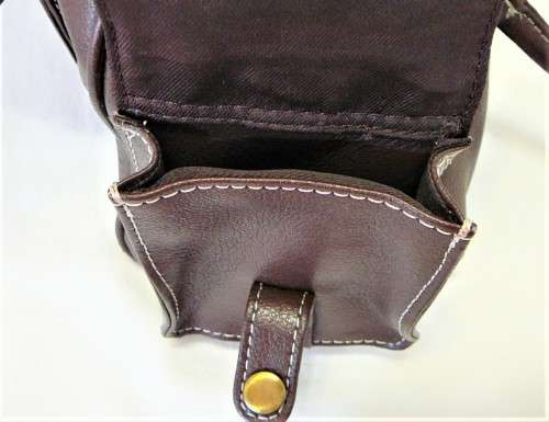 A Stylish Dark Brown Leather Handbag by Joshua Taylor