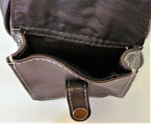 A Stylish Dark Brown Leather Handbag by Joshua Taylor