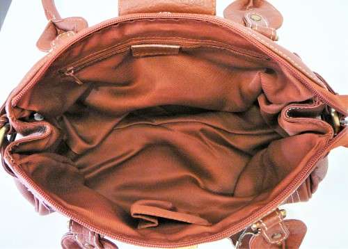A Light Brown Genuine Leather Handbag