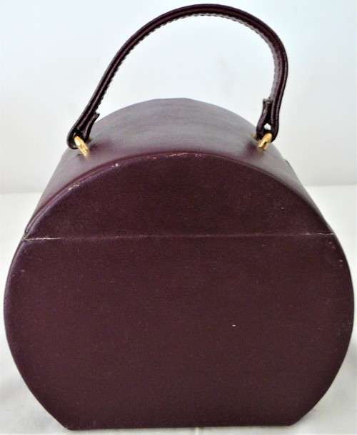 A Really Gorgeous Dark Maroon Unused Travelling Jewelery Box