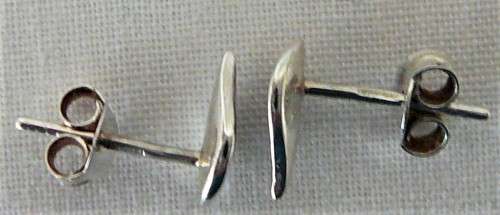 A Pair of Sterling Silver Leaf Earrings