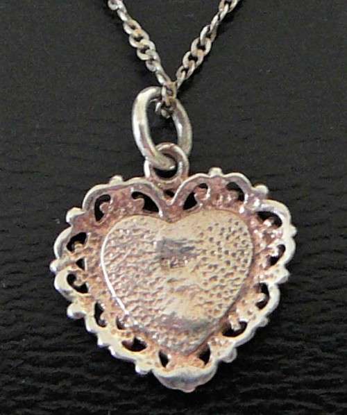 'Daddy's Little Girl' A very Cute Sterling Silver Necklace with Heart Shaped Pendant