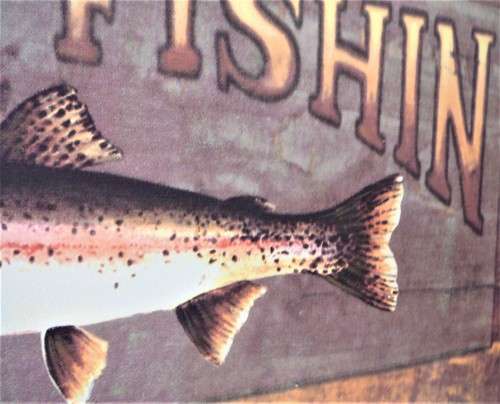 GONE FISHIN' A Canvas Print