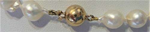 A Delightful Necklace of Lapis Beads, Pearls and 9ct Gold Spacers with a 9ct Gold Clasp